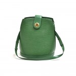 Vintage Louis Vuitton Cluny Green Epi Leather Shoulder Bag