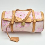 Louis Vuitton Cherry Blossom Papillon Pink Monogram Canvas Murakami Handbag