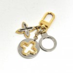 Louis Vuitton Insolence Silver & Gold-Tone Keychain / Bag Charm