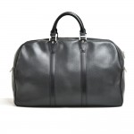 Louis Vuitton Kendall PM Black Taiga Leather Travel Bag
