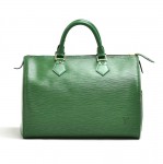 Louis Vuitton Speedy 30 Green Epi Leather City Handbag