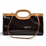 Louis Vuitton Roxbury Drive Dark Purple Vernis Leather  Handbag + Strap