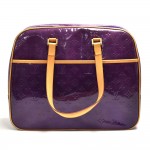 Louis Vuitton Sutton Purple Vernis Leather Large Handbag