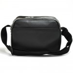 Vintage Louis Vuitton Reporter Black Taiga Leather Medium Shoulder Bag
