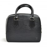 Vintage Louis Vuitton Sablon Black Epi Leather Handbag