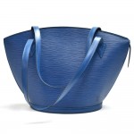 Louis Vuitton Saint Jacques GM Blue Epi Leather Shoulder Bag