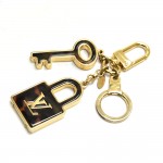 Louis Vuitton Porte Cles Confidence Gold & Tortoise Shell Style Key Holder / Bag Charm