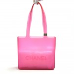 Chanel Pink Jelly Rubber Shoulder Tote Bag
