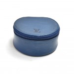 Louis Vuitton Ecrin Bijoux Blue Epi Leather Mini Jewelry Case