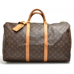 Vintage Louis Vuitton Keepall 50 Monogram Canvas Duffle Travel Bag