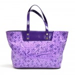 Louis Vuitton Cosmic Blossom Purple PM Vinyl Tote Bag-Limited Ed