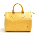 Vintage Louis Vuitton Speedy 25 Yellow Epi Leather City Handbag