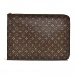 Vintage Louis Vuitton Poche Documents Monogram Canvas Clutch Bag