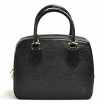 Vintage Louis Vuitton Sablon Black Epi Leather Handbag
