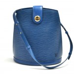 Louis Vuitton Cluny Blue Epi Leather Shoulder Bag
