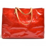 Louis Vuitton Reade GM Red Vernis Leather Handbag