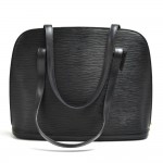 Louis Vuitton Lussac Black Epi Leather Large Shoulder Bag