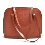 Louis Vuitton Lussac Brown Epi Leather Large Shoulder Bag