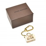 Louis Vuitton Porte Cles Resin Inclusion White Speedy Keychain
