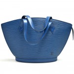Louis Vuitton Saint Jacques PM Blue Epi Leather Handbag
