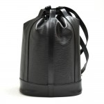 Vintage Louis Vuitton Randonee Black Epi Leather Shoulder Bag