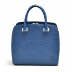 Vintage Louis Vuitton Pont Neuf Blue Epi Leather Handbag
