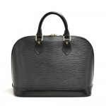Vintage Louis Vuitton Alma Black Epi Leather Handbag