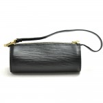 Louis Vuitton Pochette Papillon Black Epi Leather Gold Hardware Pouch Bag