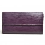 Louis Vuitton Sarah Dark Purple Epi Leather Long Wallet