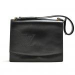 Vintage Louis Vuitton Delphes Opera Line Black Leather Shoulder Bag-Limited Ed