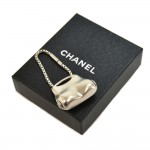 Chanel Silver Millenium or  Butt Bag Motif Bag Charm