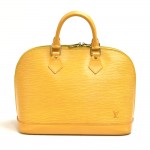 Vintage Louis Vuitton Alma Yellow Epi Leather Handbag