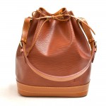 Vintage Louis Vuitton Noe Large Brown Bicolor Epi Leather Shoulder Bag