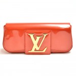 Louis Vuitton Sobe Grenadine Red Vernis Leather Clutch Bag