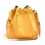 VintageLouis Vuitton Petit Noe Yellow Epi Leather Shoulder Bag