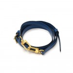 Louis Vuitton Blue Leather Adjustable Shoulder Strap For Small Medium Epi Bags