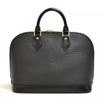 Vintage Louis Vuitton Alma Black Epi Leather Handbag