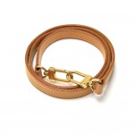 Louis Vuitton Brown Cowhide Leather Shoulder Strap For Small Bags