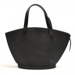 Vintage Louis Vuitton Saint Jacques PM Black Epi Leather Handbag