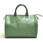 Vintage Louis Vuitton Speedy 25 Green Epi Leather City Handbag
