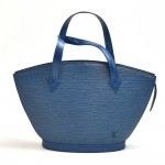 Vintage Louis Vuitton Saint Jacques PM Blue Epi Leather Handbag