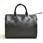 Vintage Louis Vuitton Speedy 25 Black Epi Leather City Handbag