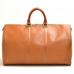 Louis Vuitton Keepall 45 Cipango Gold Epi Leather Duffle Travel Bag