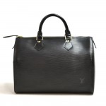 Vintage Louis Vuitton Speedy 30 Black Epi Leather City Handbag