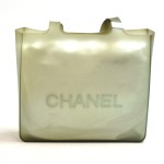 Chanel Green Jelly Rubber Shoulder Tote Bag