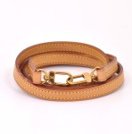 Louis Vuitton Brown Leather Shoulder Strap For Monogram Bags