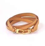 Louis Vuitton Brown Leather Shoulder Strap For Monogram Bags