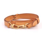Louis Vuitton Brown Leather Shoulder Strap For Monogram Bags