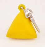 Louis Vuitton Yellow Rubber Limited Edition LV Cup Key Ring  Holder V652
