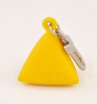 Louis Vuitton Yellow Rubber Limited Edition LV Cup Key ring Holder V654